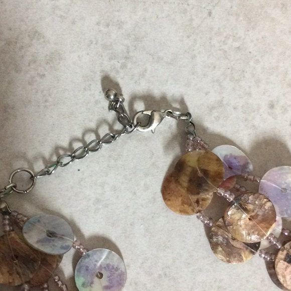 Pearl button four strand necklace - Picture 5 of 6